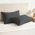 thumbnail image 1 of Kelnaro Dark Gray King Pillowcases 20x36 Inch, 2 Pack 100% Pure Cotton Envelope Ultra Soft Hypoallergenic Pillow Cases, 1 of 6