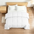 thumbnail image 1 of Kelnaro Premium Queen Duvet Insert, Down Alternative Comforter with Corner Tabs, White, 1 of 6