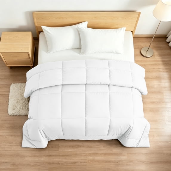 Kelnaro Premium Queen Duvet Insert, Down Alternative Comforter with Corner Tabs, White