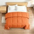 thumbnail image 1 of Kelnaro Premium Twin Duvet Insert, Down Alternative Comforter with Corner Tabs, Orange, 1 of 6