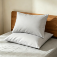 thumbnail image 1 of Kelnaro Queen Size Cotton Pillowcase 2 Pack 20x30 inches, Envelope Closure Ultra Soft Breathable Pillow Covers, Light Grey, 1 of 5