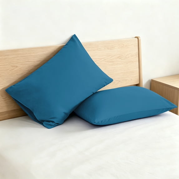 Kelnaro Standard Size Microfiber Pillowcases 20x26 Inch - 2 Pack, Soft & Breathable, Hypoallergenic - Slate Blue