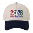 thumbnail image 1 of Kelon 2026 Country Sport Baseball Cap, USA CAN Soccer Running Hat, Breathable Unisex Casual Headwear, One Size Visors, 1 of 3