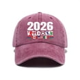 thumbnail image 1 of Kelon 2026 USA & CAN Soccer Baseball Cap, Adjustable Running Hat, Unisex Sport Headwear for Men Women, One Size Visors, 1 of 5