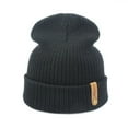thumbnail image 1 of Kelon Adult Solid Knitted Winter Hat, Candy Color Casual Pullover Cap, Warm Cold Weather Headwear for Outdoor, One Size Bomber Hats, 1 of 2