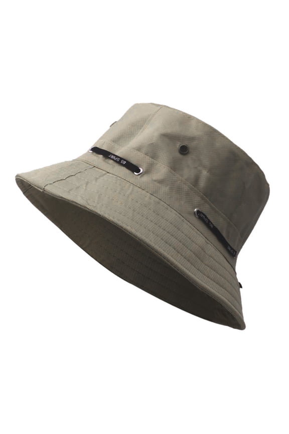 Cotton Twill Bucket Hat for Men Women Reversible Sun Protection Fishing Cap Outdoor Travel Summer