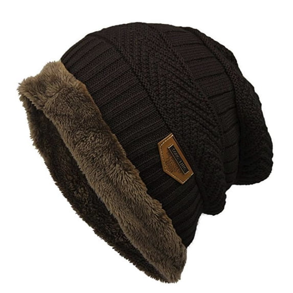 Kelon Cuffed Knit Beanie, Soft Warm Watch Cap, Unisex Windproof Ski Hat for Cold Weather, One Size Berets