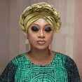 thumbnail image 1 of Kelon Floral Braid Turban Hat, Lightweight Ruffle Headwrap, Breathable Daily Head Cap for Women, One Size Bucket Hats, 1 of 3