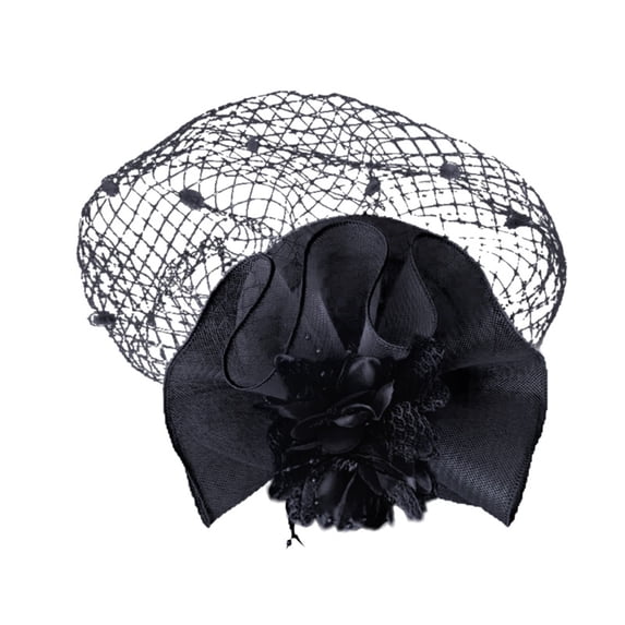 Kelon Floral Fascinator Headwear for Women, Soft Mesh Party Hat, Elegant Hair Clip Design for Tea Party Wedding Cocktail Occasions, One Size Heardband