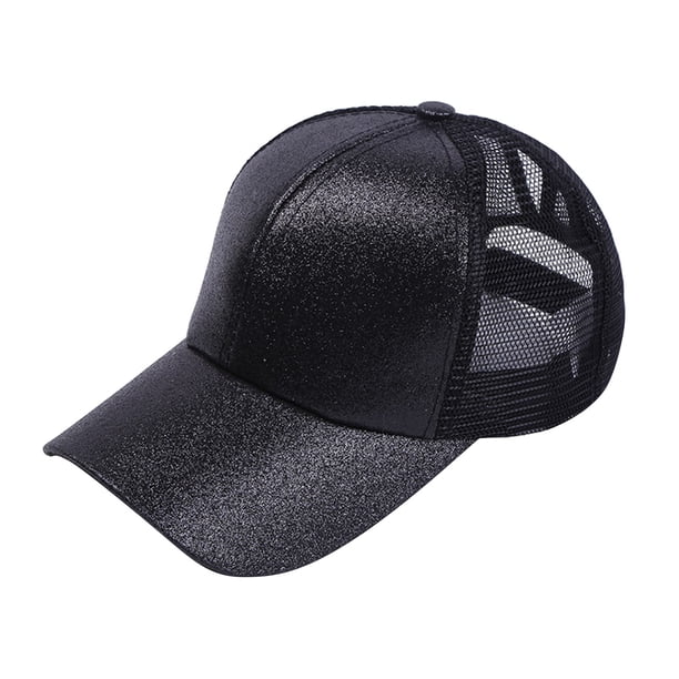 Criss Cross Ponytail Baseball Cap Trucker Mesh Hat Adjustable Ponytail Criss Cross Messy Buns Ponycaps Baseball Cap  main image 4