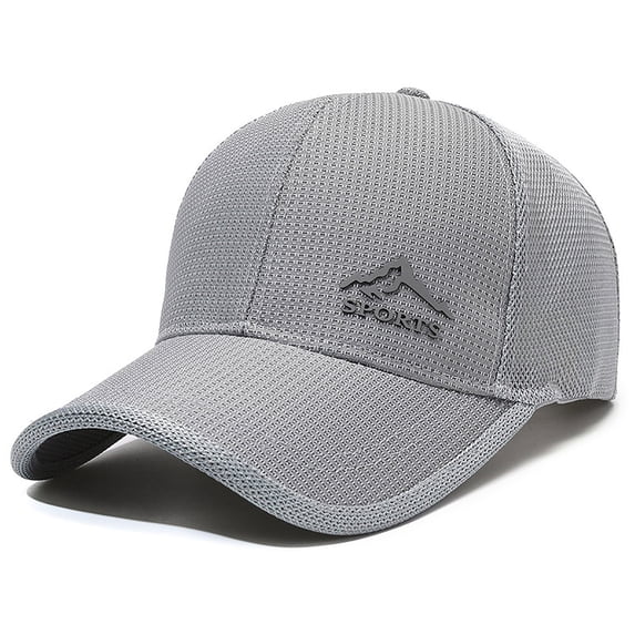 Kelon Hollow Brim Mesh Fishing Cap, Breathable Sunscreen Baseball Hat, Outdoor Sunshade Headwear, One Size Visors
