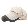 thumbnail image 1 of Kelon Men Hollow Breathable Baseball Cap, Vintage Outdoor Sunscreen Visor Hat, One Size Baseball Caps, 1 of 3