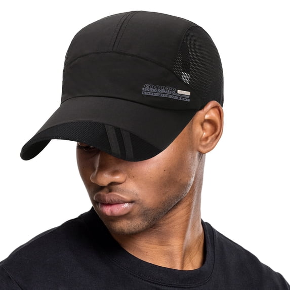 Kelon Mesh Back Quick Drying Baseball Cap, Adjustable Dad Hat, Lightweight Sun Protection Sports Visor Hat for Men Women, One Size Baseball Caps