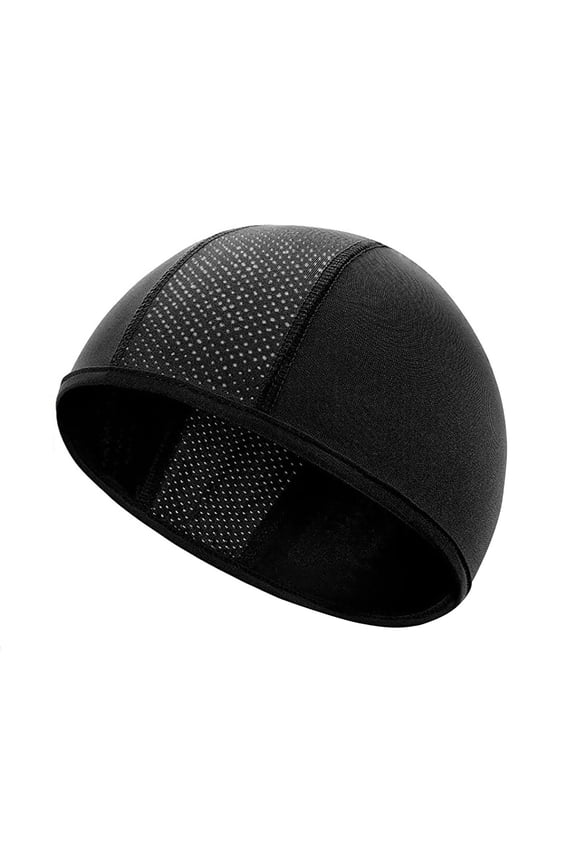 Mesh Quick Drying Liner Beanie, Breathable Moisture Wicking Under Cap for Cycling Running Motorcycle Sports, One Size Bomber Hats