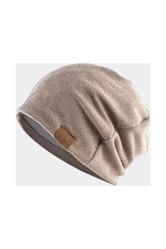 Plus Velvet Warm Knitted Cap, Full Coverage Hedging Hat, Windproof Cold Weather Headwear, One Size Bomber Hats