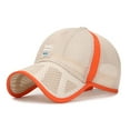thumbnail image 1 of Kelon Retro Trucker Cap, Adjustable Snapback Baseball Cap, Breathable Unisex Headwear for Daily Outdoor, One Size Sun Hats, 1 of 5