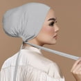 thumbnail image 1 of Kelon Solid Color Turban Cap, Soft Stretch Hair Cover, Casual Daily Wrap Headwear for Women, One Size Heardband, 1 of 4
