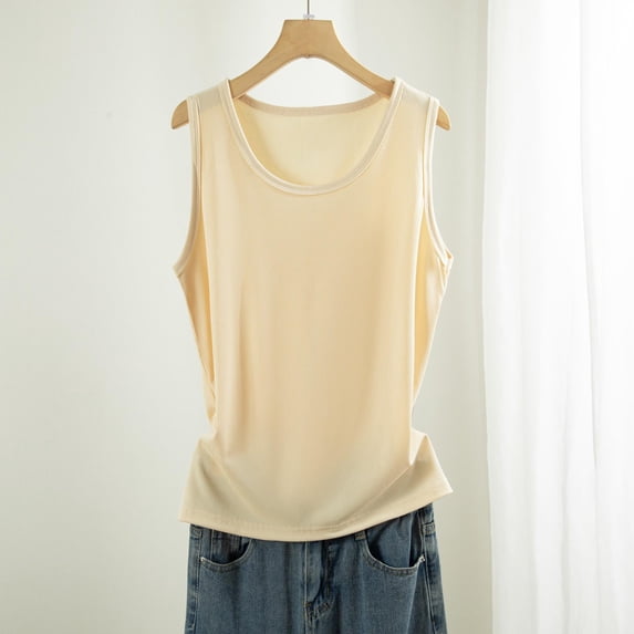 Plus Size Womens Clothes Kelon Tank Top for Women Crew Neck Business Dressy Spring Summer Fashion Outfits Trendy Clothes, 2XL