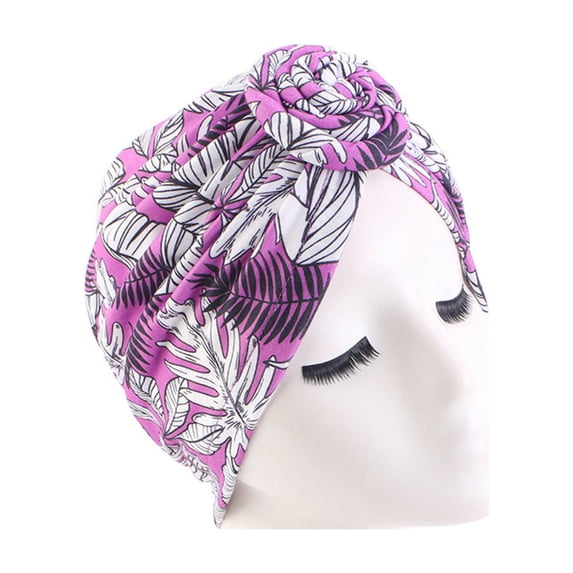 Kelon Twist Knot Pre-Tied Head Wrap, Soft Cotton Turban Hat, Adjustable Elastic Hijab, Ethnic Lace Up Tube Cap, Chemo Beanie Scarf, Multi-Style Daily Headwear, One Size Heardband