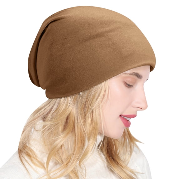 Kelon Unisex Cotton Slouchy Beanie, Lightweight Warm Winter Hat for Skiing & Outdoor Activities, One Size Bomber Hats