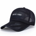 thumbnail image 1 of Kelon Unisex Letter Embroidered Mesh Cap, Breathable Adjustable Baseball Hat, Outdoor Sunshade, One Size Visors, 1 of 3