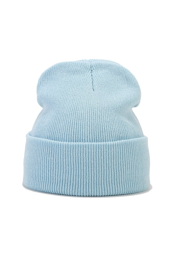 Unisex Solid Knitted Hedging Hat, Warm Casual Pullover Cap, Breathable Outdoor Winter Headwear for Adults, One Size Bomber Hats
