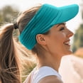 thumbnail image 1 of Kelon Unisex Sports Sun Visor Hat, Lightweight Packable Stretchy Headwear, Breathable Sun Protection Cap for Running, Tennis and Outdoor Daily Activities, One Size Sun Hats, 1 of 6