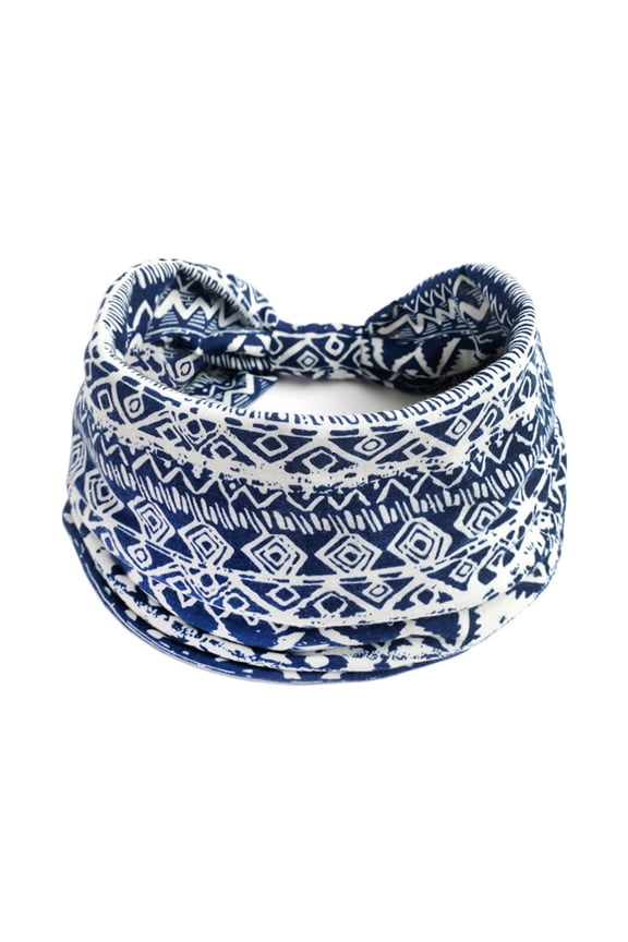 Wide Elastic Knotted Headband, Non Slip Sweat Wicking Hairband, Soft Stretch Sports Hijab for Yoga Running Workout Daily Wear, One Size Heardband