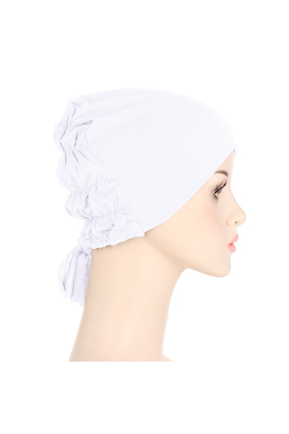 Winter Knit Warm Turban, Thick Wool Chemo Beanie, Soft Cold Weather Headwear for Women, One Size Baseball Caps