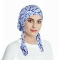 thumbnail image 1 of Kelon Women Solid & Printed Muslim Turban Cap, Adjustable Hijab Underscarf, Stand-Ear Yashmak Headwrap, Soft Headscarf Headwear, Casual Fashion Hair Accessories, One Size Baseball Caps, 1 of 4