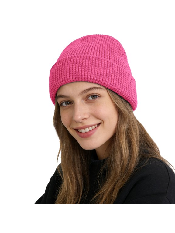 Women Versatile Knitted Headwear, Casual Solid Warm Cap, Fashion Comfortable Headgear for Fall Winter, One Size Bomber Hats