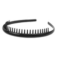 thumbnail image 1 of Kelon Women Zig Zag Wavy Headband, Non Slip Comb Headband with Teeth, U-Shape High Cranium Hair Band, Lightweight Stretch Hair Accessories, Korean Style 90s Classic Design for Workout Daily Wear, 1 of 2