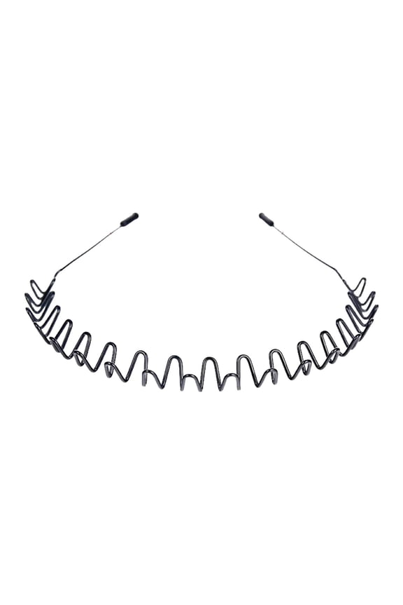 Women Zig Zag Wavy Headband, Non Slip Comb Headband with Teeth, U-Shape High Cranium Hair Band, Lightweight Stretch Hair Accessories, Korean Style 90s Classic Design for Workout Daily Wear