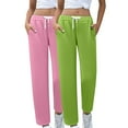 thumbnail image 1 of Kelon Women's Joggers Pants Pockets Drawstring Running Sweatpants for Women Lounge Workout Jogging Green, 1 of 8