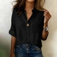 thumbnail image 1 of Kelon Women's Short Sleeve Shirts V Neck Boho Tops Dressy Casual Summer Vacation Fashion Clothing 2026, L, 1 of 9