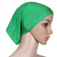 thumbnail image 1 of Kelon Women's Solid Cotton Underscarf, Soft Muslim Hijab Cap, Stretch Turban Head Wrap, Breathable Head Cover, Casual Daily & Chemo Headwear for Outdoor Daily Use, One Size Heardband, 1 of 6