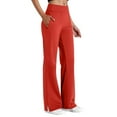 thumbnail image 1 of Kelon Women's Wide Leg Pants with Pockets High Waist Loose Sweatpants Casual Lounge Yoga Workout Red, 1 of 6