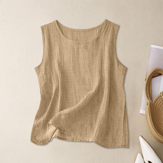Summer Tops for Women Kelon Womens Blouses Short Sleeve Shirts Cowl Neck Linen Cotton Dressy Work Tunic Tops 2026 Spring Summer Fashion Clothes, 4XL