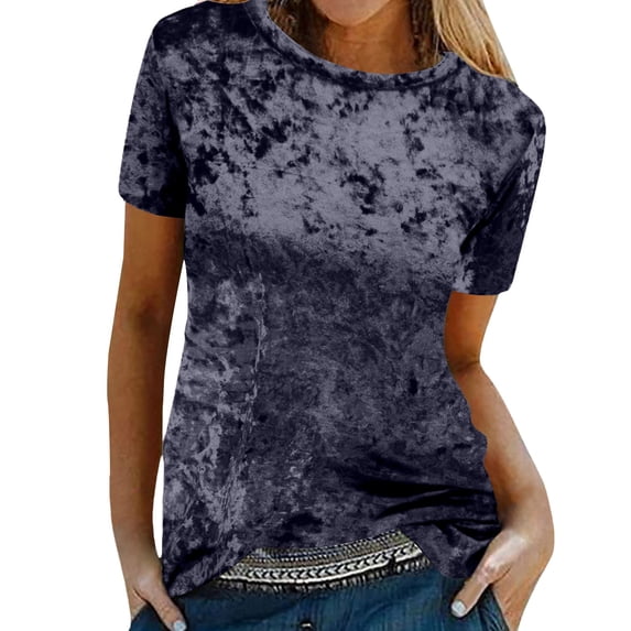 Womens Clothes Shorts Kelon Womens Blouses Short Sleeve Shirts Cowl Neck Velvet Outfits Trendy Clothes 2026 Casual Summer Tshirt, M
