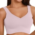 thumbnail image 1 of Kelon Womens Smooth Cotton T-Shirt Bra - Ultra-Soft, Flexible, and Invisible Under Tees Pink, 1 of 9
