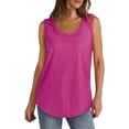 thumbnail image 1 of Womens Clothing Kelon Womens Summer Sleeveless Tank Tops Cowl Neck Fashion Beach Vacation Clothes Business Casual Outfit, M, 1 of 7