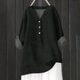 thumbnail image 1 of Womens Clothes Kelon Womens Tops Short Womens 3/4 Length Sleeve V Neck Business Dressy Casual 2026 Summer Loose Fit Tops Trendy, 3XL, 1 of 4