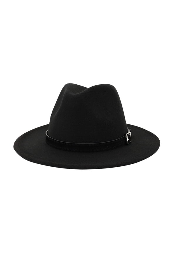 Kelon Womens Western Cowboy Hats, Western Cowgirl Hats Wide Brim Fedoras Hat with Belt Buckle