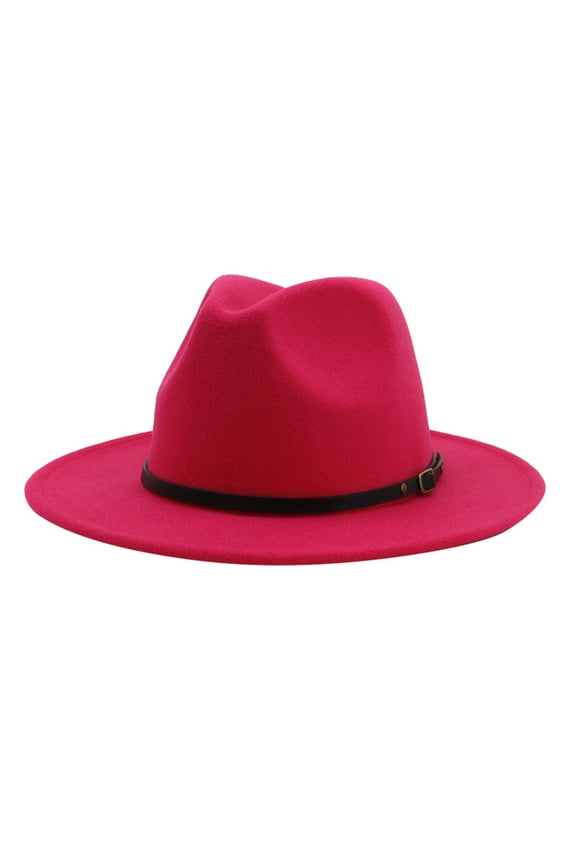 Kelon Womens Western Cowboy Hats, Western Cowgirl Hats Wide Brim Fedoras Hat with Belt Buckle