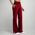 thumbnail image 1 of Kelon Yoga Pants, Wide Leg Pants Pockets, High Waist Stretch Dress Casual Sweatpants Petite/Regular/Tall, 3XL, 1 of 7