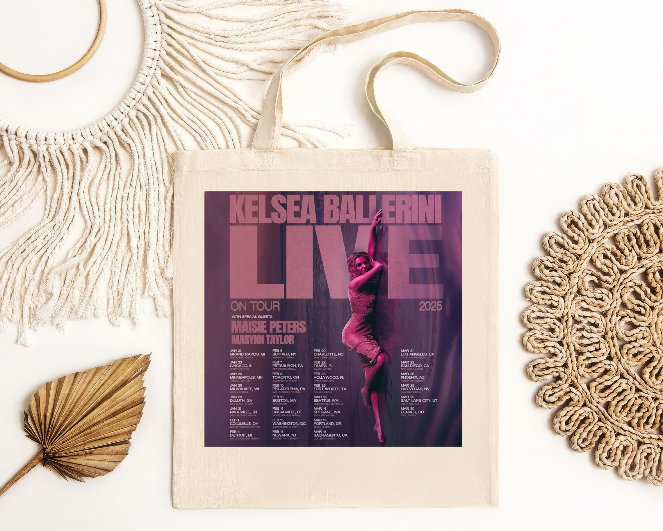 Kelsea Ballerini Live On Tour Dates 2025 Bag