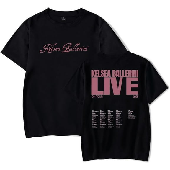 Kelsea Ballerini Live on Tour 2025 Merch Short Sleeve T-shirt Unisex Fashion Crew Neck Top
