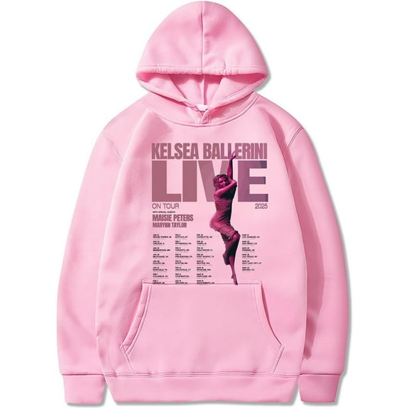 Kelsea Ballerini Live on Tour Merch Hoodie Pockets Drawstring Unisex Hooded Sweatshirt Fashion Clothing