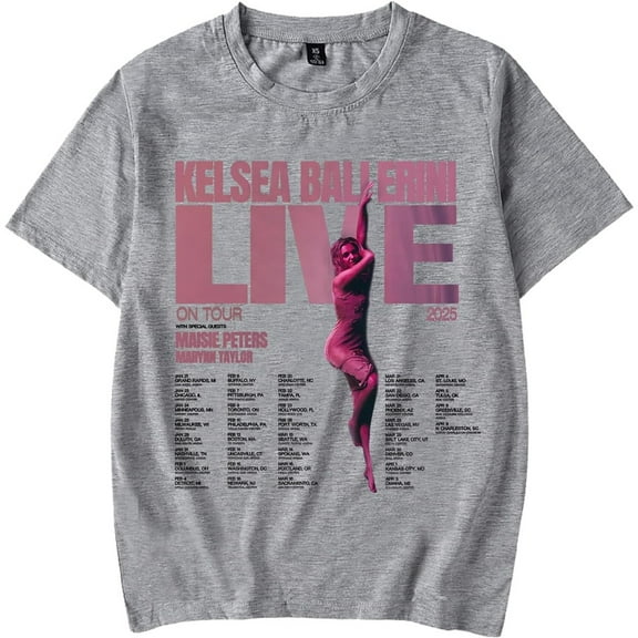 Kelsea Ballerini Live on Tour Merch Short Sleeve T-shirt Unisex Fashion Crew Neck Top