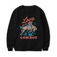thumbnail image 1 of Kelsea Ballerini Love Is A Cowboy Unisex Casual Crewneck Sweatshirt, 1 of 5
